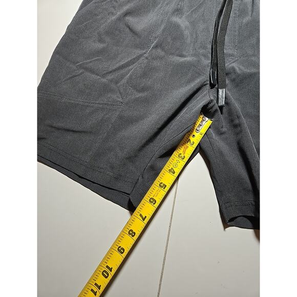LEG3ND Shorts Mens Medium Dark Gray Athletic Lightweight Drawstring Pockets - Picture 2 of 5